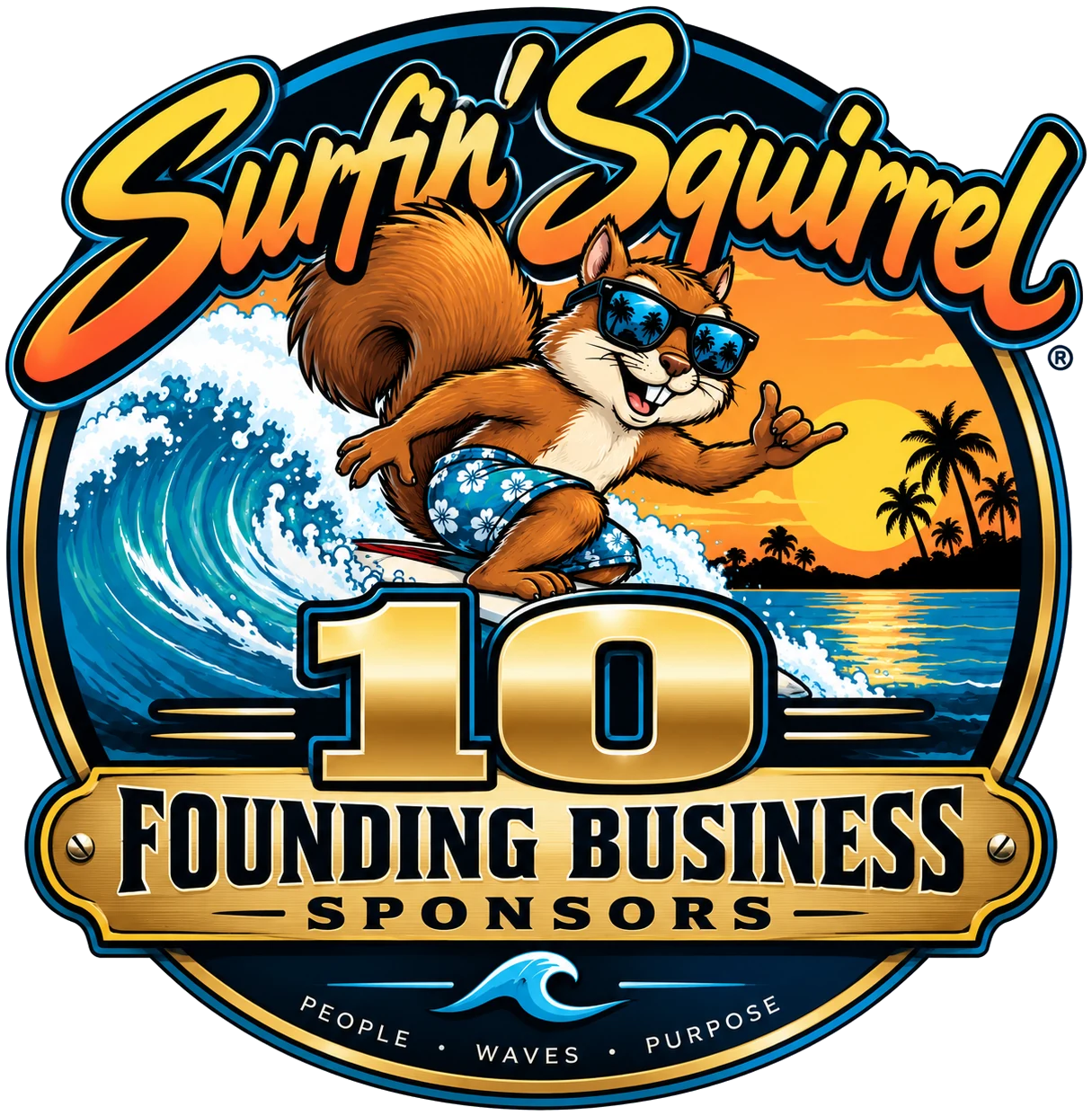 Founding 10 business sponsors emblem