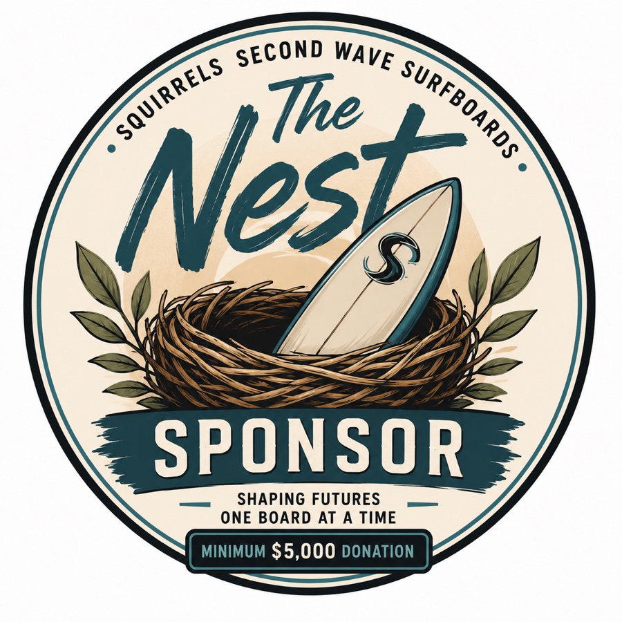 The Nest Sponsor emblem with minimum 5,000 dollar donation